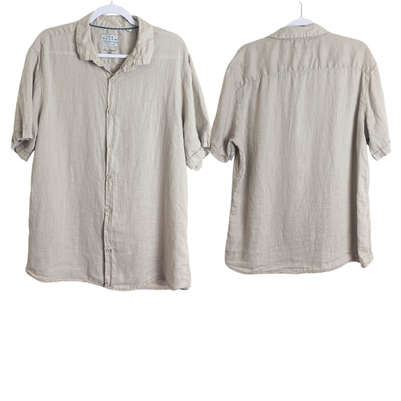 Ike Behar Carolinen Luxe Travel Button Down Top Extra Large Men's - Picture 1 of 9